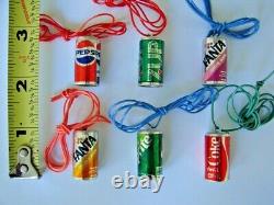 140 BULK MINI NOS OLD PEPSI 7UP COKE FANTA SPRITE Soda Can Charm Vending Machine