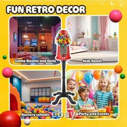 15 Gumball Machine with Stand and Coin Bank Bubble Machine Candy Dispenser