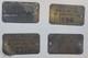 1940-50's Coca-Cola Brass Vending Machine ID Tags Charleroi PA Lot of 4