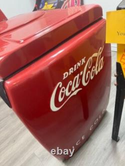 1940's Vintage Coca Cola Coke Vending Machine with cooler