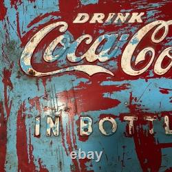 1950-1960 Vintage Drink Coca Cola In Bottles METAL SIGN Advertising Westinghouse