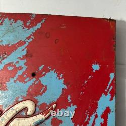 1950-1960 Vintage Drink Coca Cola In Bottles METAL SIGN Advertising Westinghouse