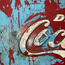 1950-1960 Vintage Drink Coca Cola In Bottles METAL SIGN Advertising Westinghouse