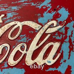 1950-1960 Vintage Drink Coca Cola In Bottles METAL SIGN Advertising Westinghouse
