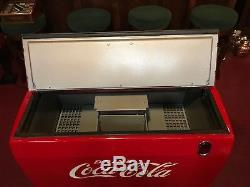1950's COKE Coca Cola Westinghouse Cooler Fully Restored Watch Video