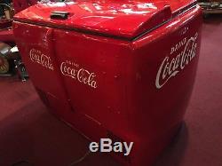 1950's COKE Coca Cola Westinghouse Cooler Fully Restored Watch Video