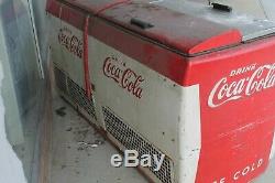 1950's Coca Cola Chest Style Cavalier or Westinghouse COKE Cooler ICE COLD