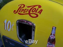 1950's Pepsi Cola Restored Vending Machine VMC 27 Complete & Working Vendo