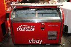 1950's Vintage Coca-Cola Cooler Victor Refrigerator 2 Drawer Bar