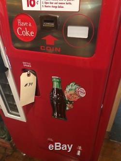1950's antique CS-72 Coca-Cola soda beverage vending machine COKE Pepsi RC Crush
