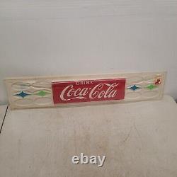 1950s 60s Coca Cola Advertisement From Vending Machine plastic (26 x 5.5)