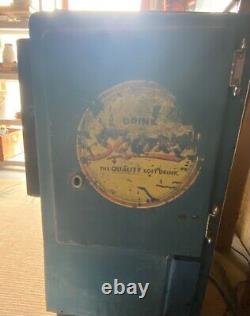 1950s Antique Pepsi Vending Machine with top lid