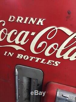 1950s Coca Cola Coke soda Machine Vendo 39 Original