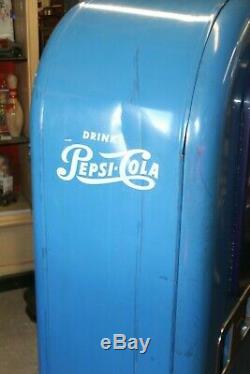 1953 VINTAGE PEPSI Soda Light Up Jacobs Model 56 Vending Machine Original