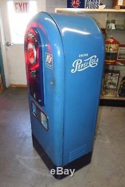 1953 Vintage Pepsi Soda Light Up Jacobs Model 56 Vending Machine Original