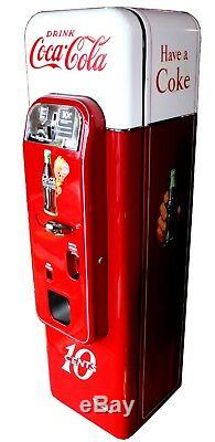 1955 10 Cent V-44 Coca-Cola Vending Machine, Fully Restored & Converted to Cans