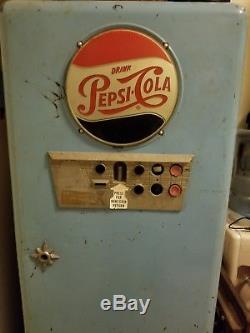 1955 Light Up 72D Pepsi Cola Choice Vend machine Rare UNLISTED