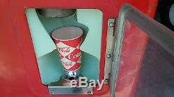 1957 Coca-Cola Glasco rare paper cup pop machine G-400-U2 VENDO chevy ford Dodge