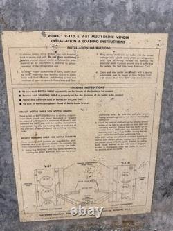 1958 Vendo H110F (V-110) Coca-Cola Bottle Vending Machine