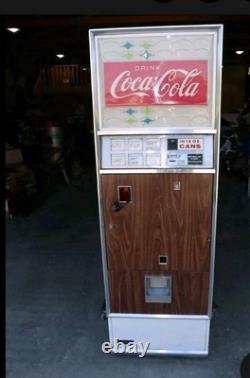 1960's Vintage Coca-Cola Vending Machine Sign Panel, Possibly Cavalier 64