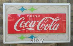 1960's Vintage Coca-Cola Vending Machine Sign Panel, Possibly Cavalier 64, READ