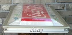 1960's Vintage Coca-Cola Vending Machine Sign Panel, Possibly Cavalier 64, READ