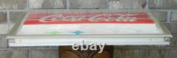 1960's Vintage Coca-Cola Vending Machine Sign Panel, Possibly Cavalier 64, READ