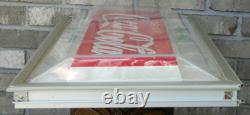 1960's Vintage Coca-Cola Vending Machine Sign Panel, Possibly Cavalier 64, READ