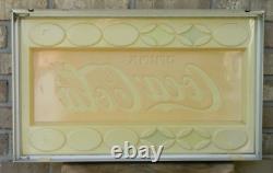 1960's Vintage Coca-Cola Vending Machine Sign Panel, Possibly Cavalier 64, READ