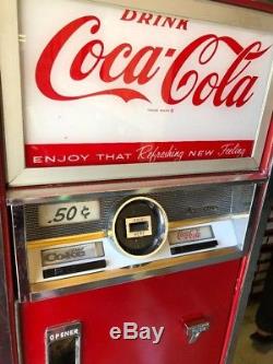 1963 Cavalier Cs-55e Vintage Coca-cola Vending Machine