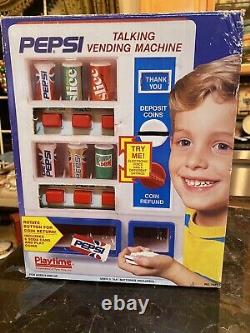 1991 Pepsi Talking Battery Operated Vending Machine Electronic Voice Exc In Box