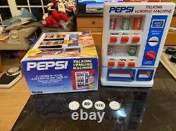 1991 Pepsi Talking Battery Operated Vending Machine Electronic Voice Exc In Box