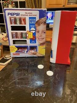 1991 Pepsi Talking Battery Operated Vending Machine Electronic Voice Exc In Box