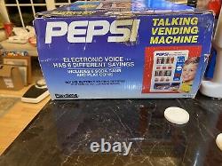 1991 Pepsi Talking Battery Operated Vending Machine Electronic Voice Exc In Box