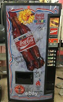 1996 Atlanta Olympics Coca-Cola Machine Signed By Gold Medalist Winners Rare