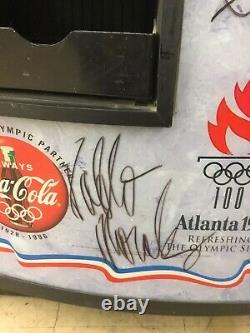1996 Atlanta Olympics Coca-Cola Machine Signed By Gold Medalist Winners Rare
