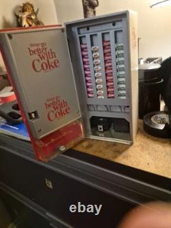 1996 Vintage Coca Cola Musical Vending Machine Bank Lights Up Plays Song Sounds
