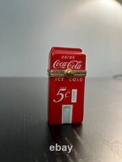 1998 Coca Cola Vending Machine Porcelain Hinged Box by Artoria N. 40 T. G