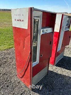 (2) Vintage Coke machines Coca-Cola restoration antique Models HA110A and H90B
