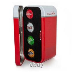 2020 Fiji COCA-COLA VENDING MACHINE $1 SILVER BOTTLE CAP COINS 4 Flavors