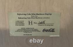 2020 Jacobs & Vendo Mini Coca Cola Vending Machines & Display Shelf