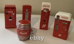 2020 Jacobs & Vendo Mini Coca Cola Vending Machines & Display Shelf