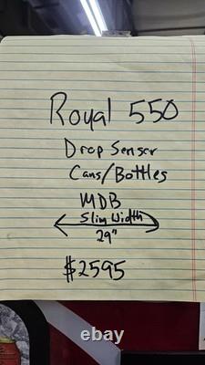 29 SLIM Royal Vendors 550 Coca-Cola 6 Select Cans Bottles Soda Vending Machine