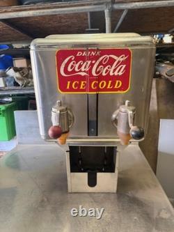 40's to 50's vintage coke dual flavor syrup dispenser