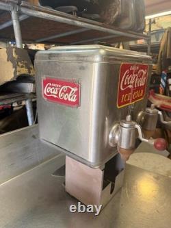 40's to 50's vintage coke dual flavor syrup dispenser