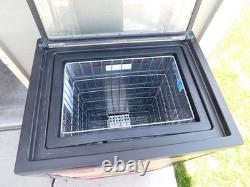 41 T Coca-Cola Rolling Lift Top Soda Beer Mini Fridge Electric Cooler By IDW