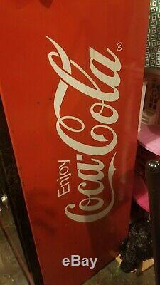 55 yr old coca cola glass bottle machine everything is original and works great