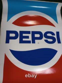 6 Pepsi Soda Stickers Decal Pop Vending Machine Cooler Original 18x25 Large