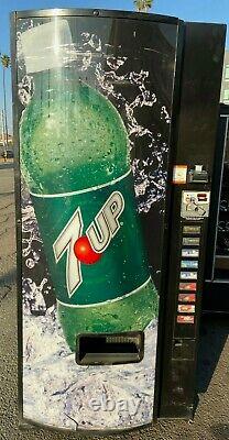 7-up 600-e Soda Water Sports Drink Vending Machine Bottle Can Dixie Narco