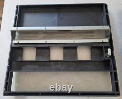 ANTARES COMBO VENDING MACHINE BLACK TOP and BOTTOM SODA DOORS with LOCKS HAS KEYS